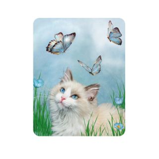 Obrázek z Magnet 3D 7x9cm - kočka s motýly (25) 